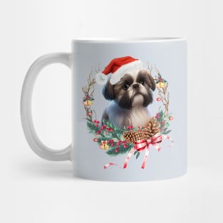 Christmas Dog Shih Tzu Mug